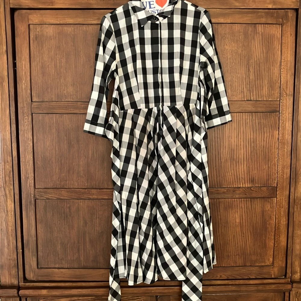 Black and White Checkered Dress